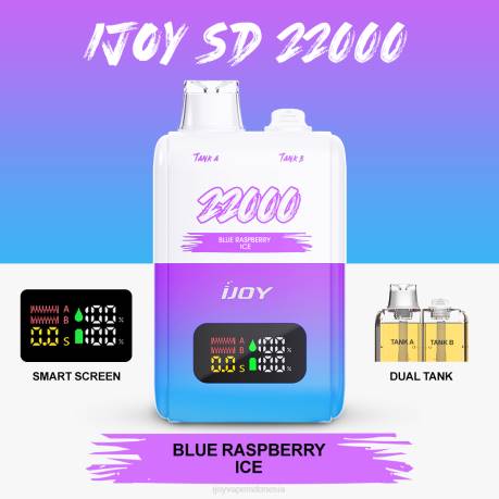 IJOY vape price - iJOY SD 22000 sekali pakai 604B149 es raspberry biru